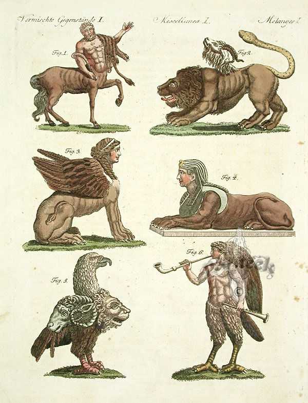 Особенности мифических существ древней греции