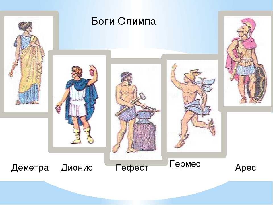 Боги древней греции список и описание, какими были сыновья зевса