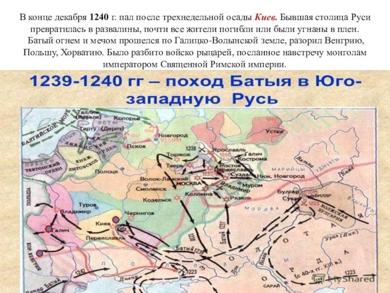 Завоевание руси монголо-татарами