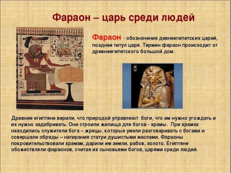 Интересные факты из жизни египетского фараона и членов его семьи
