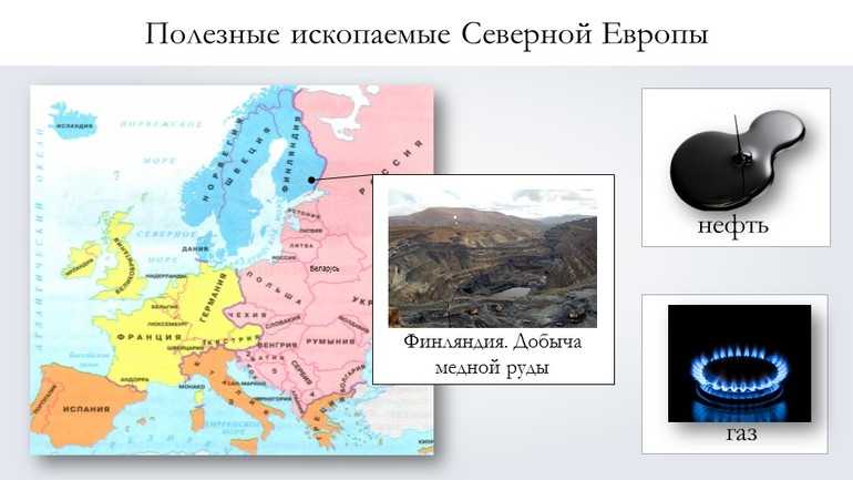 Полезные ископаемые зарубежной европы - основные месторождения и источники ресурсов