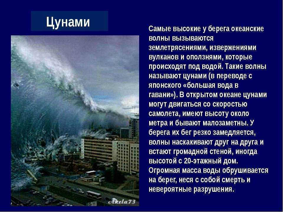Самые большие цунами в мире: высота волны, причины и последствия