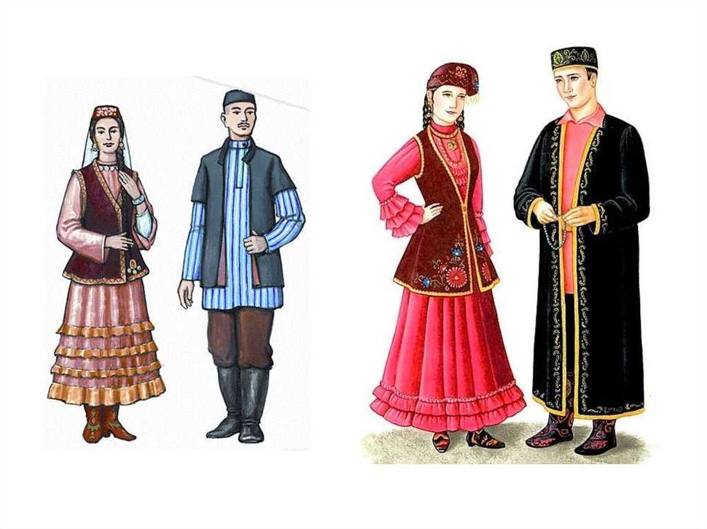 Отличительные черты национального одеяния татар